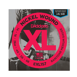 D'Addario EXL157 Baritone Guitar Strings Medium 14-68