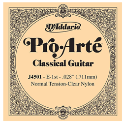 D'Addario J4501 E-1st String, Clear Nylon, Normal