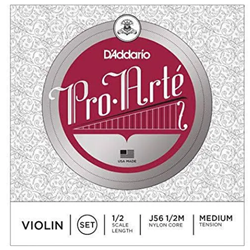 D'Addario J56 12M Proarte Violin Set - 1/2 Size Medium