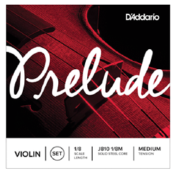 D'Addario J810 1 8M Set Prelude Violin 1/8