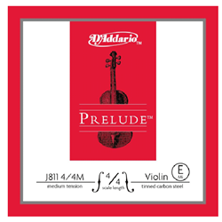 D'Addario J811 44M Prelude Steel Violin E String 4/4