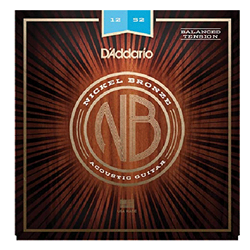D'Addario NB1252BT Light Gauge Balanced Tension Nickel Bronze Guitar Strings