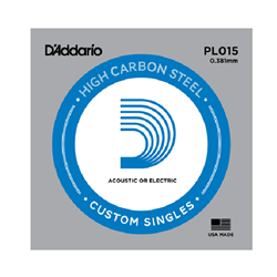 D'Addario PL015 .015 Plain Single String