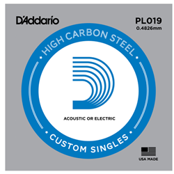 D'Addario PL019 .019 Plain Single String