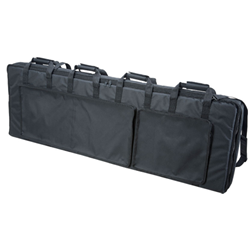 Levys CMK04 Polyester keyboard bag with 1" foam padding and plush lining. The top is reinforced with a plastic l