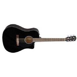 Fender 0970113006 CD-60SCE Dreadnought Acoustic Guitar - Black