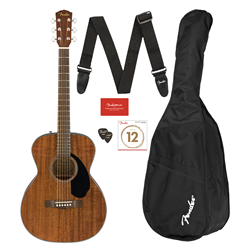 Fender 0970150422 CC-60S Concert Pack V2  Acoustic Guitar - All Mahogany