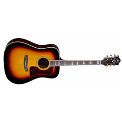Guild 3850400837 D-40 Dreadnought Acoustic Guitar -  Antique Burst w/ Hardshell Case