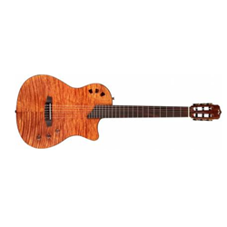 Cordoba 99-750-0130 Stage Nylon String Classical Acoustic- Electric Guitar - Natural Amber w/ Gig Bag