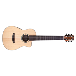 Cordoba 99-754-0030 Mini II EB-CE Nylon String Classical Acoustic-Electric Guitar - Striped Ebony