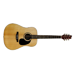 Denver DD44S-NAT Dreadnought Acoustic Guitar - Red