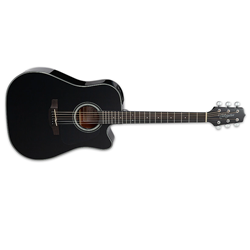 Takamine GB30CELH-BLK Left-Handed Acoustic-Electric Bass Guitar - Black
