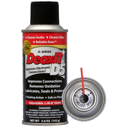 Caig D5S-6 CAIG DeoxIT Contact Cleaner, 5% Spray, 5 oz