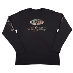 EVH 0222260706 Wolfgang Camo - L/S T-Shirt - Black - XL