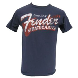 Fender 9101290587 1954 Strat - T-Shirt - Blue smoke - Lrg