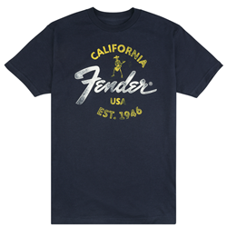 Fender 9190117606 Baja Blue T-Shirt Xl