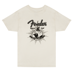 Fender 9192822406 World Tour - T-Shirt - Vintage White - M