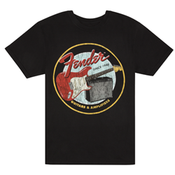 Fender 9193122606 1946 Guitars & Amps - T-shirt - Vintage Black - XL