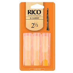 Rico RCA0325 Bb Clarinet Reeds 2.5 Strength (3pk)
