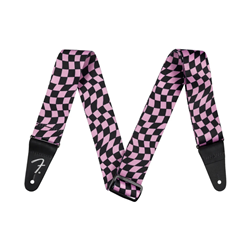 Fender 0990637270 Wav Checkerboard Polyester Strap - Pink