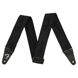 Fender 0990642076 Weightless Logo Strap - Blk
