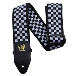 Ernie Ball 4149EB Black & White Checkered Premium Strap
