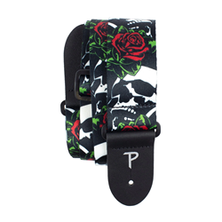 Perris LPCP-7647 2" Guitar Strap - Skulls & Roses