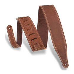 Levys M17BDS-BRN Levy's 2.5 Deluxe series Butter Double Stich Strap