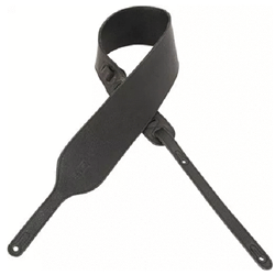 Levys PM74GG-BLK 3 1/2" Garment Leather Bass Guitar Strap