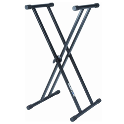 Quik Lok T20BK Double Braced T-Rex Keyboard Stand