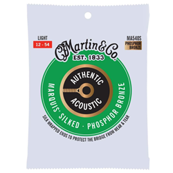 Martin MA540S Authentic Marquis Silked Acoustic Strings 92/8 Pb - 12-54 Light