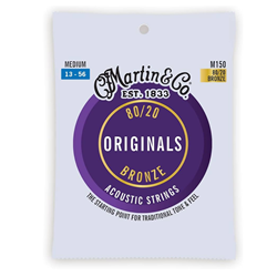 Martin 41Y20M150 Original Acoustic Guitar Strings - 80-20 Bronze Medium