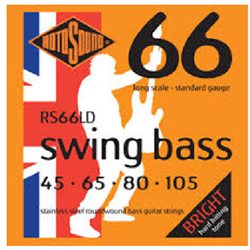 Rotosound RS66LD Swing Bass 66 Stainless Steel Bass Strings 45-105
