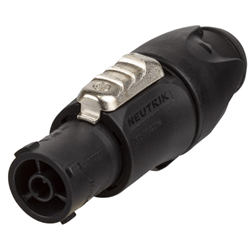 Neutrik NAC3FX-W-TOP 3 Pole Inline Ac Connector - Female-20a-ip65/ul50e