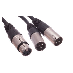BRTB PYMF-2M Artist Series XLR Female to Dual XLR Male Y-Cable - 1 ft