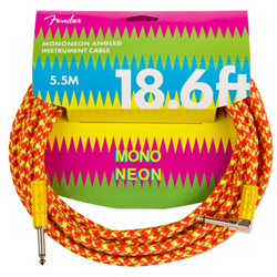 Fender 0990818282 Mononeon Instrument Cable Straight/Angle 18.6 ft - Orange