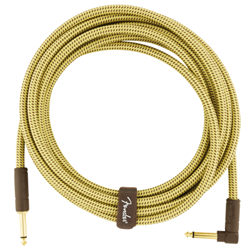 Fender 0990820086 Deluxe Instrument Cable Straight/Angle 15 ft - Tweed