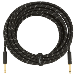 Fender 0990820092 Deluxe Series Instrument Cable 10 ft - Black Tweed