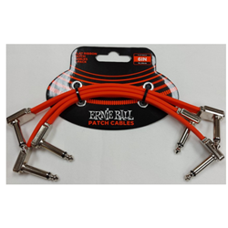 Ernie Ball 6402EB 6" Flat Ribbon Cable 3 Pack - Red