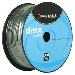 Accu-Cable AC3CDMX300 DMX 3-Pin Cable Spool - 300 FT