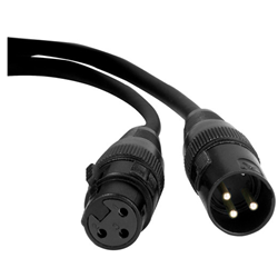 Accu-Cable AC3PDMX25PRO DMX Male to DMX Female 3-Pin Cable - 25 ft