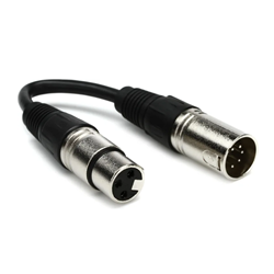 Chauvet DMX-3F5M DMX Female 3-Pin to DMX Male 5-Pin Cable - 6 ft