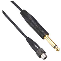 Shure WA305 Premium Wireless Instrument Cable with Locking TQG Connector - 3ft