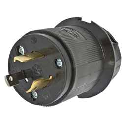 Hubbell HBL2311BK 20a Male Tl# Plug - Black