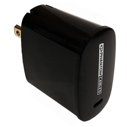 Phantom Cables CH-USB-ACC1PBQ-BK Usb Type-C Wall Charger 20W (Power Delivery) (5V/3A, 9V/2.22A, 12V/1.67A)
