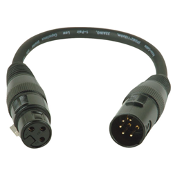 American DJ AC5PM3PFM 5-Pin Male Xlr To 3-Pin Female Xlr Turnaround