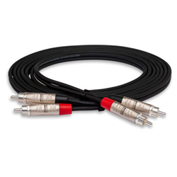 Hosa HRR-005X2 Stereo Interconnect Cable Dual Rean Male Rca To Male Rca - 5ft