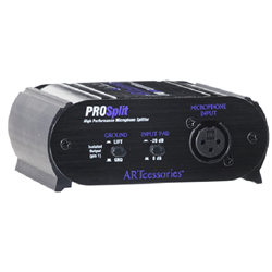 ART PROSPLIT Deluxe Two Way Mic Splitter