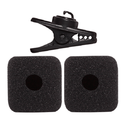 Shure RK377 Windscreens (2) & Tie Clip