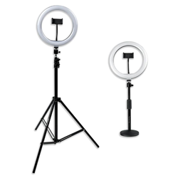 Gator GFW-RINGLIGHTSET Set Of Two Stands, Ring Lights & Phone Holders